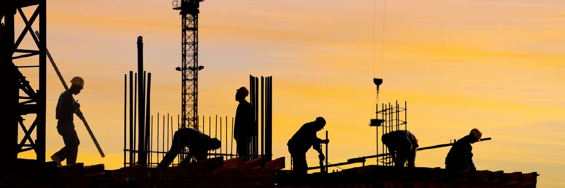 construction site silhouette