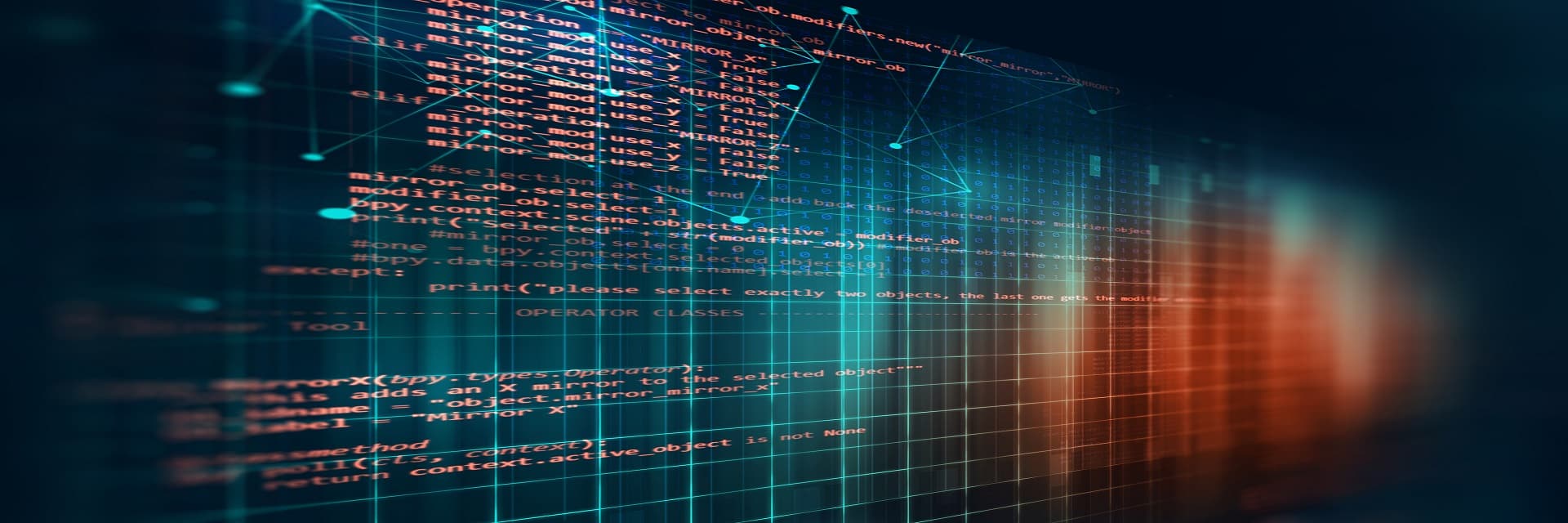 Programming code abstract technology background of software deve
